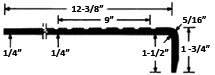 outdoor rubber stair tread drawing
