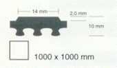 Italian Rubber Flooring - Stud System / Strong BN/AC Drawing Illustration