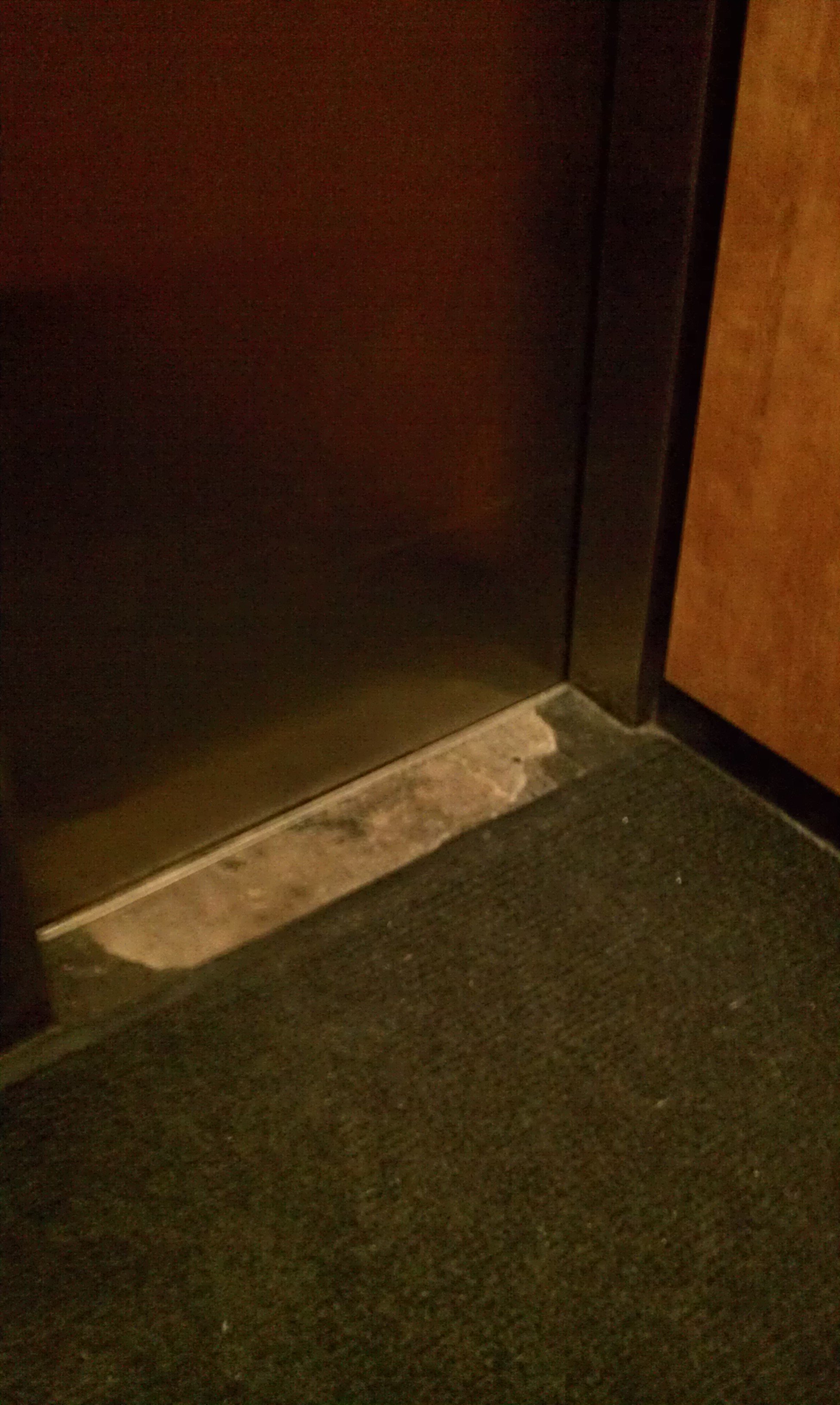 Stainless Steel Studded Rubber Tiles in Elevator
