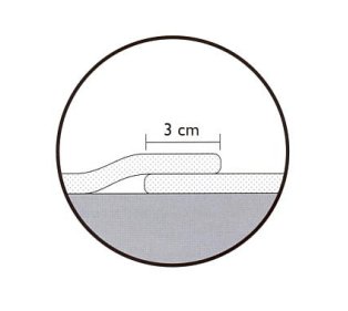 C - overlapping cross-section view