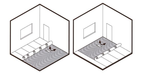 E - Adhesive application plan- half room at a time