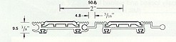 Vinyl Abrasive Tread Prestige Entrance Aluminum Hinge Mat Drawing Illustration