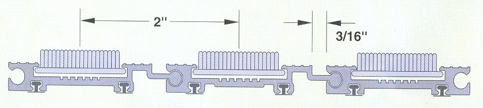 Brush Tread Prestige Entrance Aluminum Hinge Mat