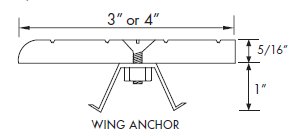 Type 820 side view with wing anchor