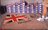 The Mat King Colorfest Inlaid Logo Mat