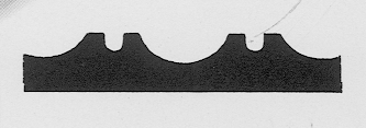 standard issue double grooved transit flooring crosssectional view