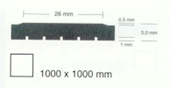 Italian Rubber Flooring - Stud System / Strong BJ 060 Coned Back Drawing Illustration